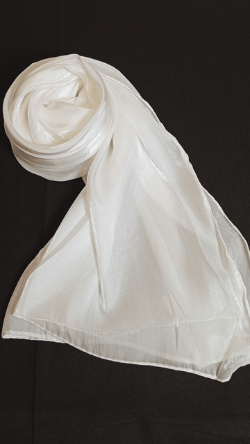 Organza Sheen Silk - White